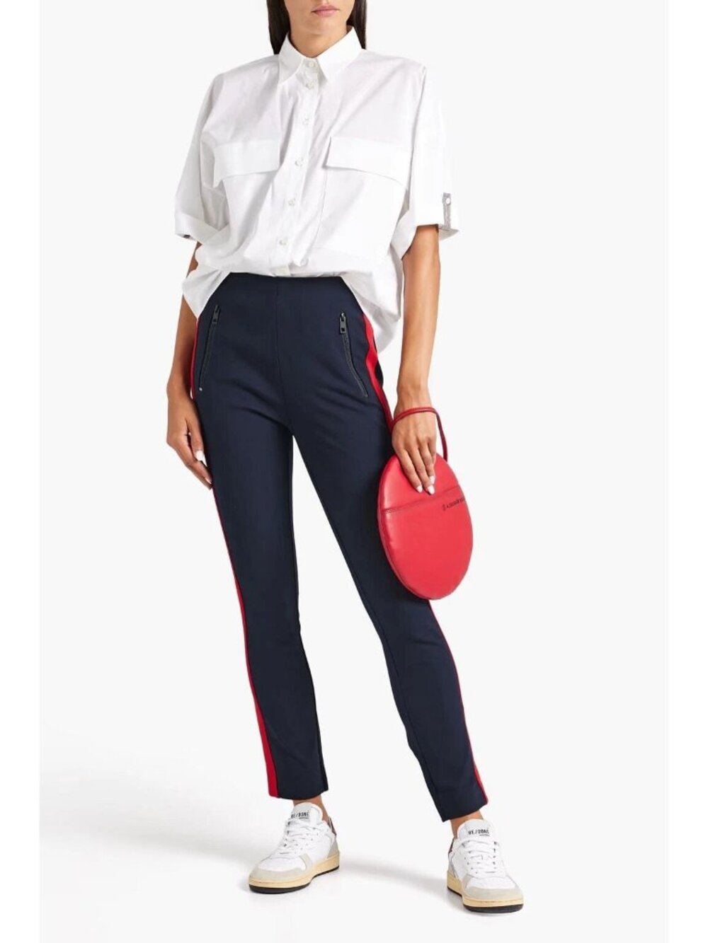 rag & bone Simone Side Stripe Pant in Salute Size 6 NWT
